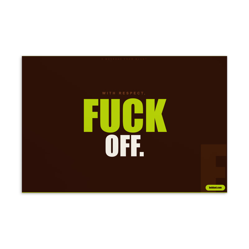 Fuck Off - Standard Postcard
